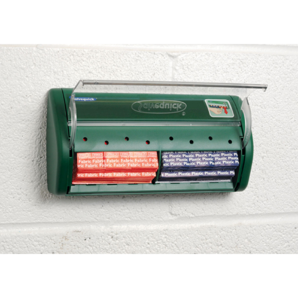 Salvequick Bandage Dispenser w/Plastic &amp; Fabric Bandages