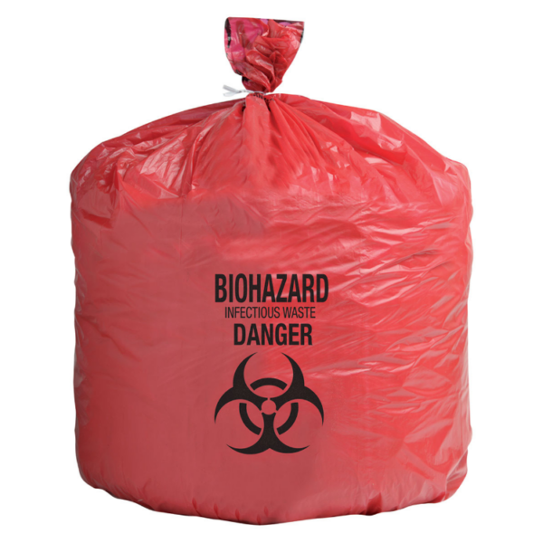 Infectious Waste Bags - Red - 58.4 x 61 cm