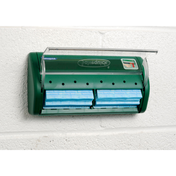 Salvequick Bandage Dispenser w/Blue Plastic Detectable Bandages