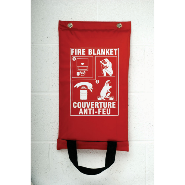 Fire Blanket in Hanging Pouch