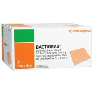 06278 Bactigras Tulle Gras Dressing - 5.1 x 5.1 cm (50Box)