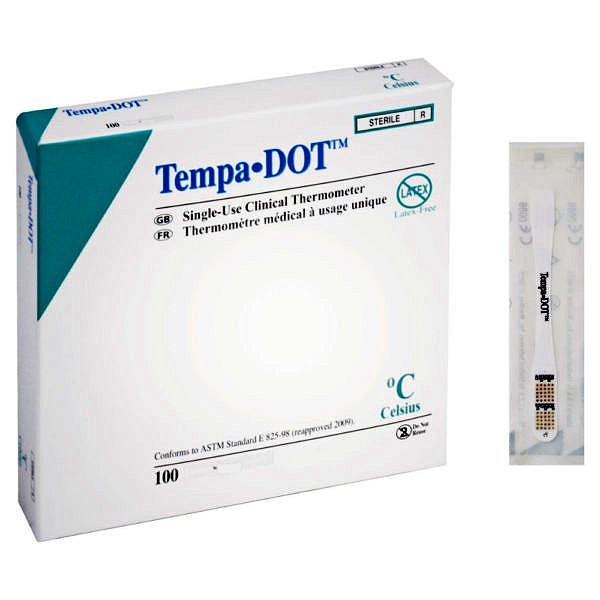 Tempa-DOT Oral/Axillary Thermometer (100/Box)