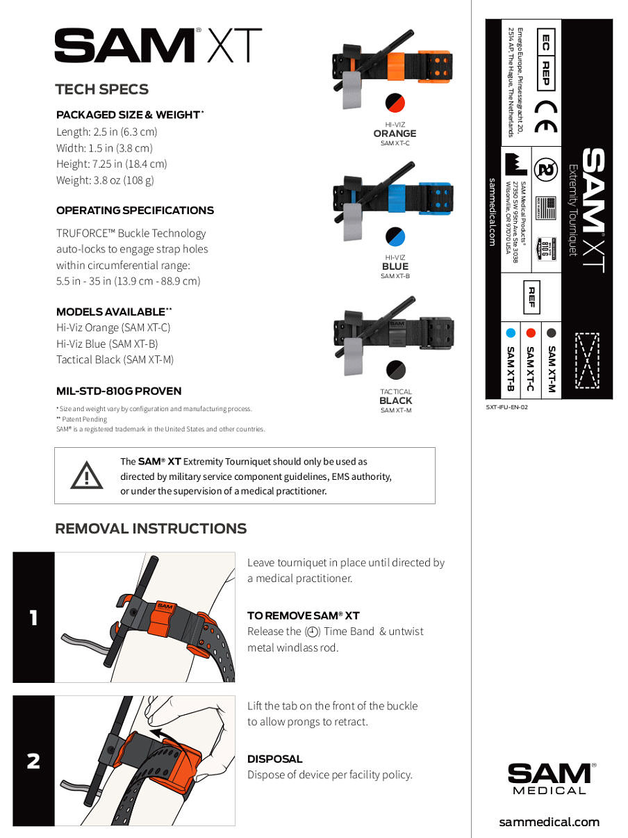 Buy SAM XT Extremity Tourniquet