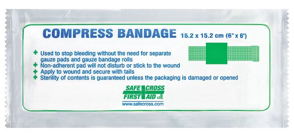 Compress Bandage - 15.2 x 15.2cm