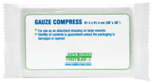 Gauze Compress - Sterile - 91.4 x 91.4cm - first aid supply by First Aid Canada