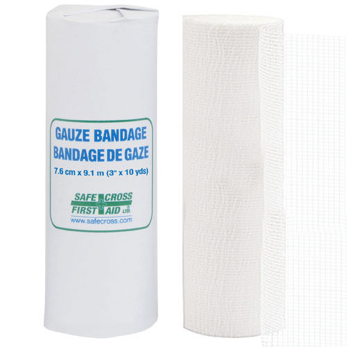 Gauze Bandage Roll - 7.6cm x 9.1m