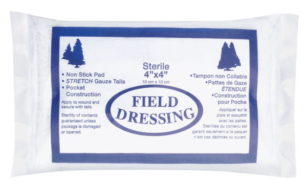 Compress Bandage Field Dressing - 10.2 x 10.2cm