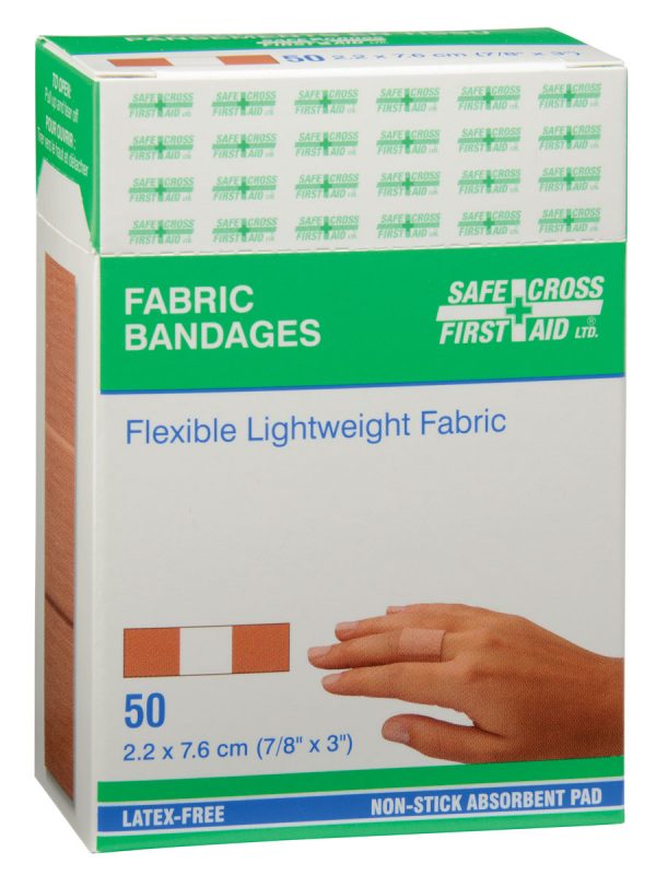 Fabric Bandages - Lightweight - 2.2 x 7.6cm