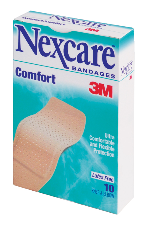 Nexcare Comfort Bandages - Knee & Elbow (10/Box)