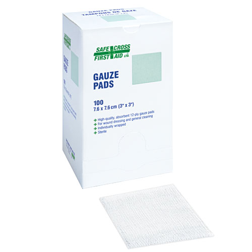 Gauze Pads - Sterile - 7.6 x 7.6cm (100/Box)