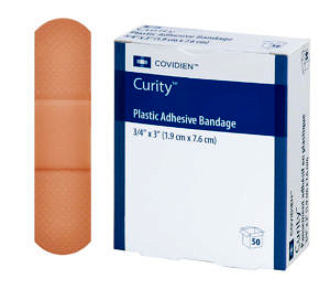 Curity Plastic Bandages - 1.9 x 7.6cm