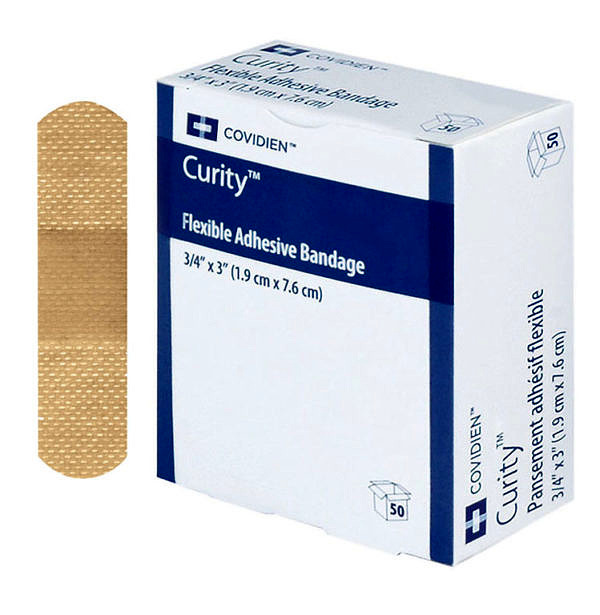 Curity Fabric Bandages - Sensitive - Lightweight - 1.9 x 7.6cm