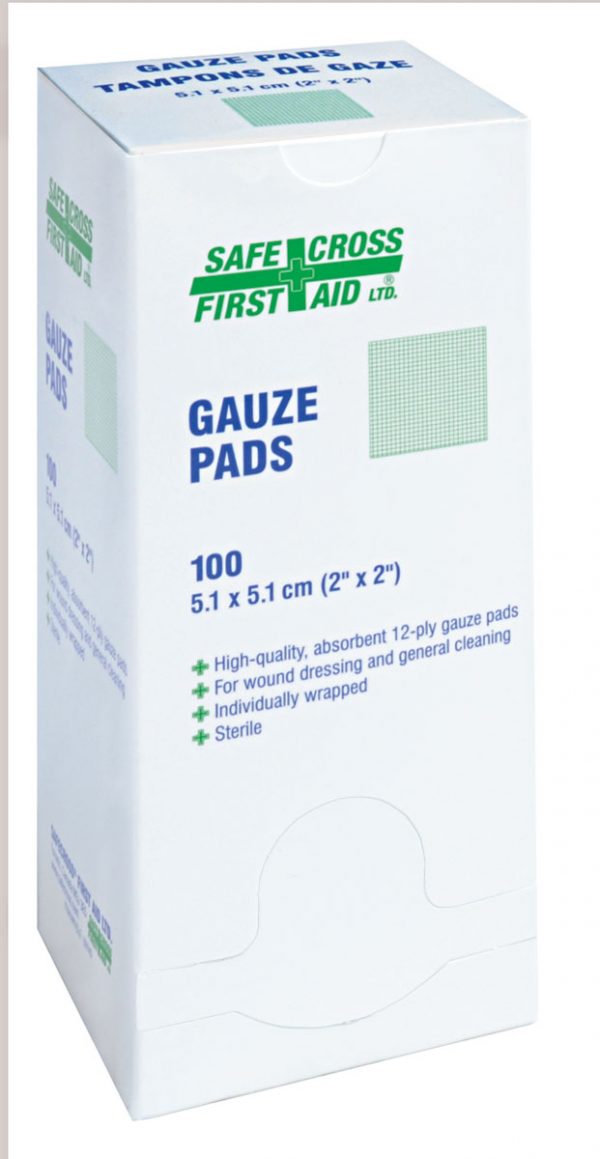 Gauze Pads - Sterile - 5.1 x 5.1cm (100/Box)