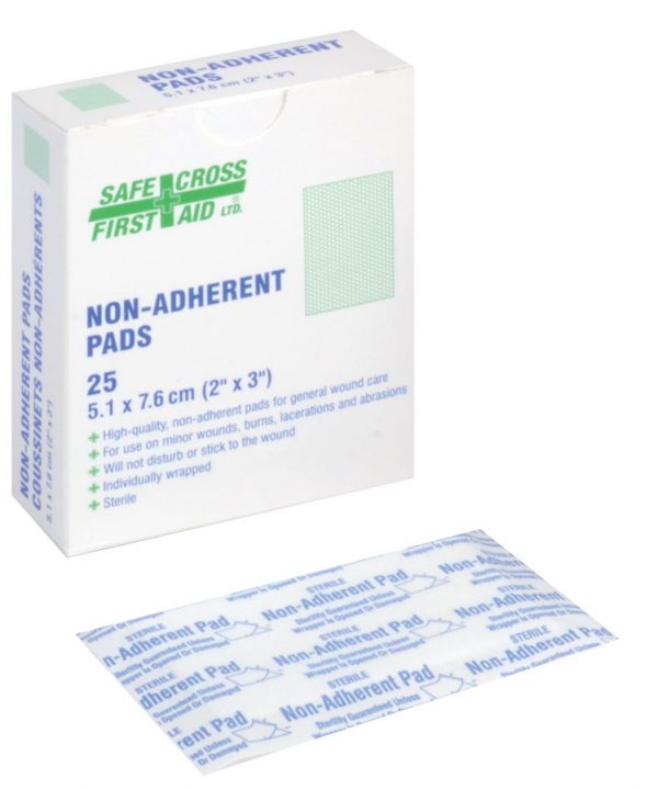 Non-Adherent Pads - Sterile - 5.1 x 7.6cm (25/Box)