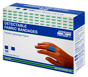 Fabric Detectable Bandages - 2.2 x 7.6cm