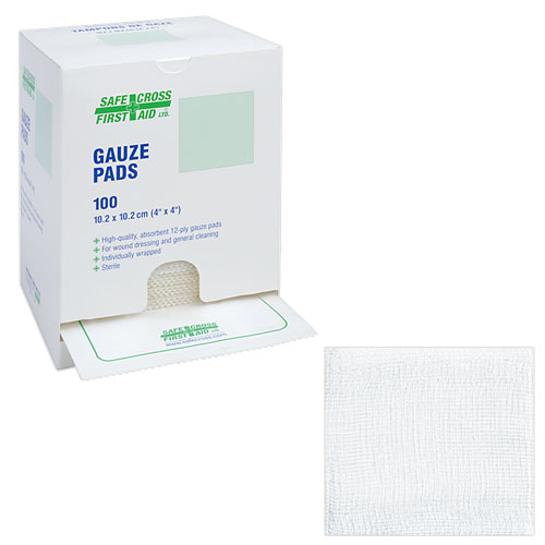 Gauze Pads - Sterile - 10.2 x 10.2cm (100/Box)