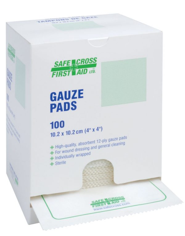 Gauze Pads - Sterile - 10.2 x 10.2cm (100/Box)