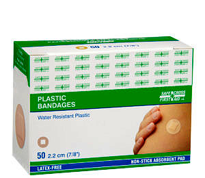 Plastic Bandages - Circles - 2.2cm (50/Box)
