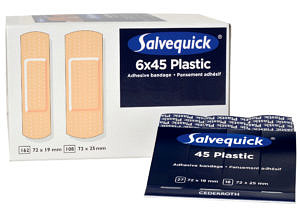 Salvequick Plastic Bandage Refills (6 x 45/Pack)
