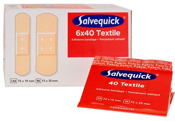 Salvequick Fabric Bandage Refills (6 x 40/Pack)