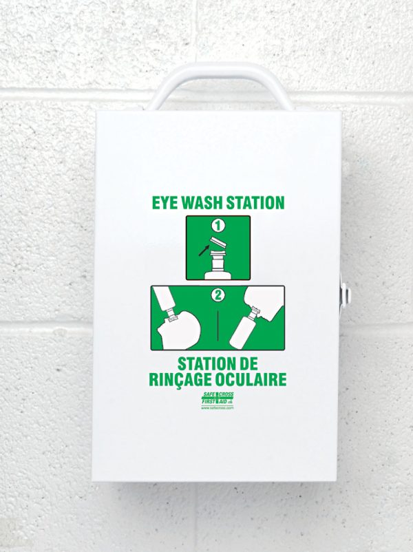 Eye Wash Metal Station w/1 x 1L Eye Wash