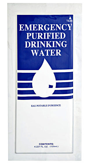 Emergency Purified Drinking Water - 125mL