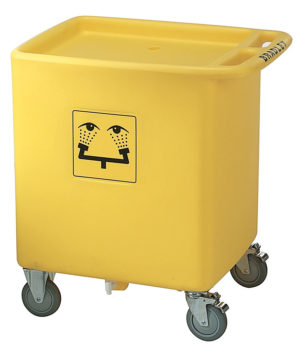 Bradley Waste Cart for Gravity-Fed Eye Wash Station