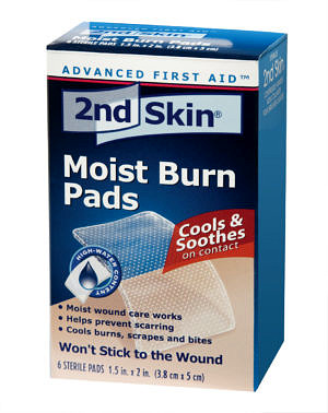 2nd Skin - Moist Burn Pads - Small - 3.8 x 5.1cm (6/Box)