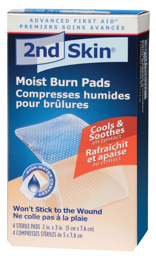 2nd Skin - Moist Burn Pads - Medium - 5.1 x 7.6cm (4/Box)
