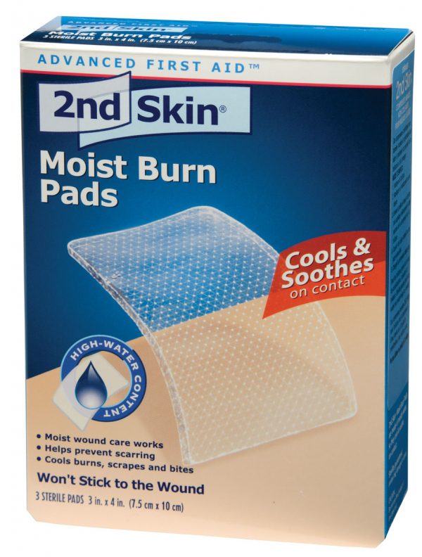2nd Skin - Moist Burn Pads - Large - 7.6 x 10.2cm (3/Box)