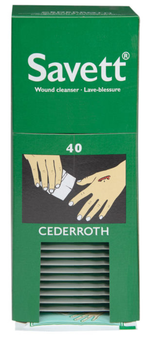 Cederroth "Savett" Wound Cleanser's (40/Box)