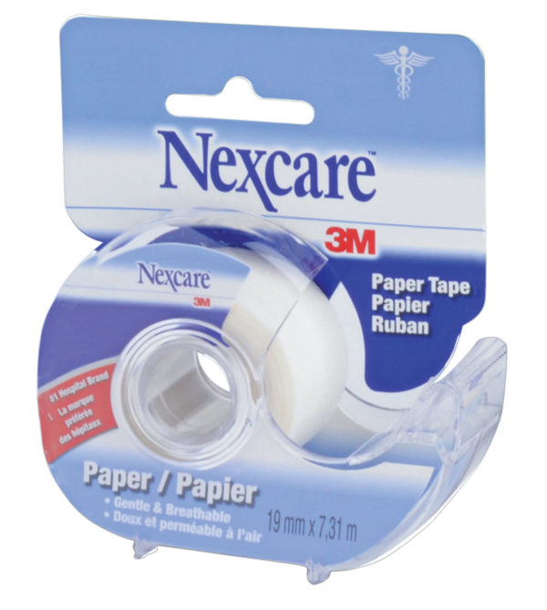 Micropore Surgical Paper Tape w/Dispenser - 1.9cm x 7.3m