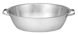 Stainless Steel Foot Basin w/Handles - 30.5 x 42.5 x 12.7cm - 9L