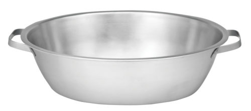 Stainless Steel Foot Basin w/Handles - 30.5 x 42.5 x 12.7cm - 9L 