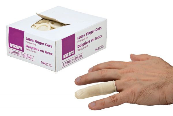 Latex Finger Cots - Powder-Free (144/Box)
