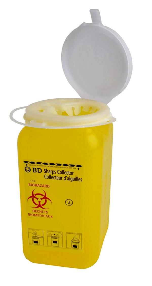 Sharps Biohazard Collector - 1.4L