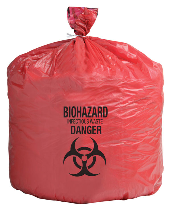 Infectious Waste Bags - Red - 58.4 x 61 cm