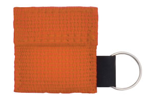 CPR Face Shield in Mini Pouch - Orange