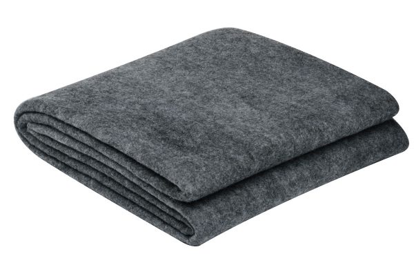 Gray wool blanket discount