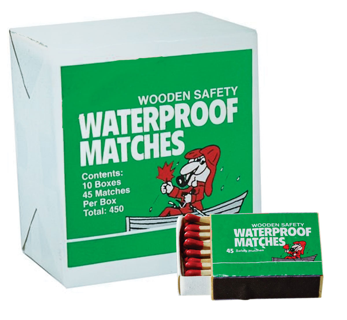 Waterproof Matches 45/Box (10 Boxes/Pack)
