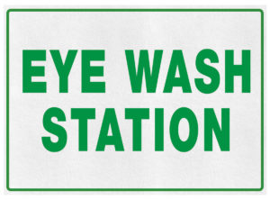 "EYE WASH STATION" Sign