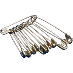 Safety Pins - Assorted Sizes (12/Pack)