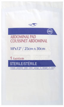 Abdominal/Combine Pad - Sterile - 25.4 x 30.5cm