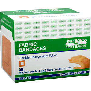 Fabric Bandages - Small Patch - 3.8 x 3.8cm