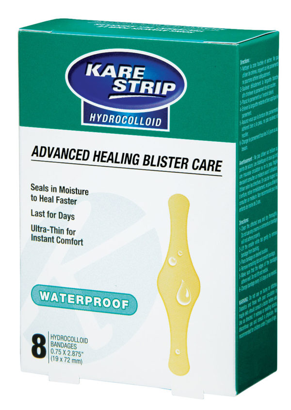 Kare Strip - Hydrocolloid Bandages - Sterile - 1.9 x 7.2cm (8/Box)