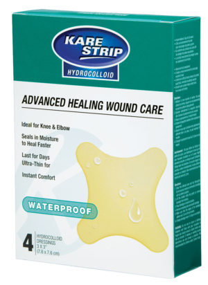 Kare Strip - Hydrocolloid Bandages - Sterile - 7.6 x 7.6cm (4/Box)
