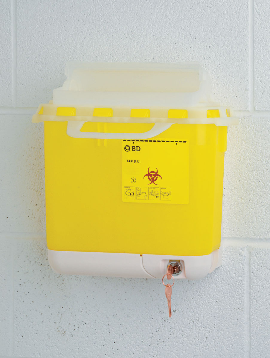 Wall Bracket for Sharps Biohazard Collector - 5.1L (Collector)