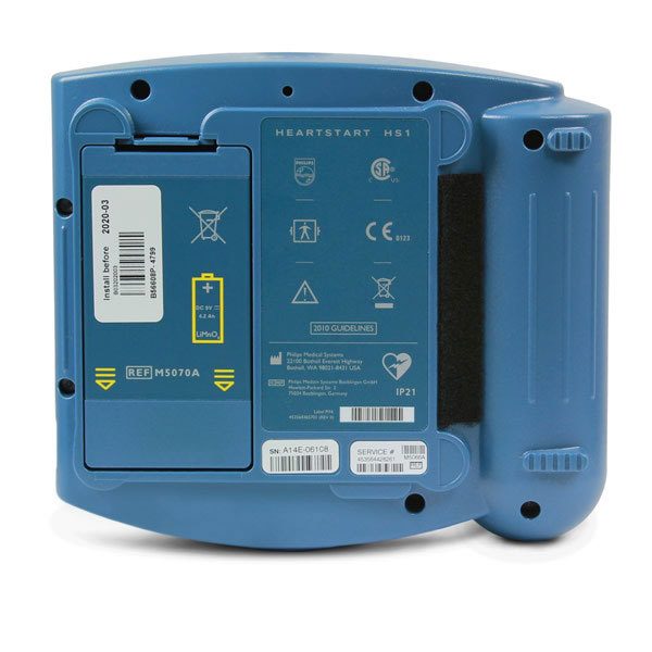 Philips HeartStart OnSite AED back