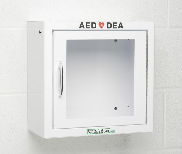 AED - Cabinet - Surface - White - 34.3 x 33 x 17.8 cm (13-1/2" x 13" x 7")