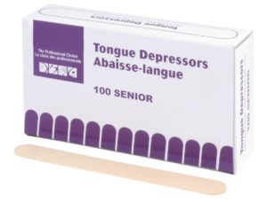 Tongue Depressors - Senior - 1.9 x 15.2 cm (100Box)